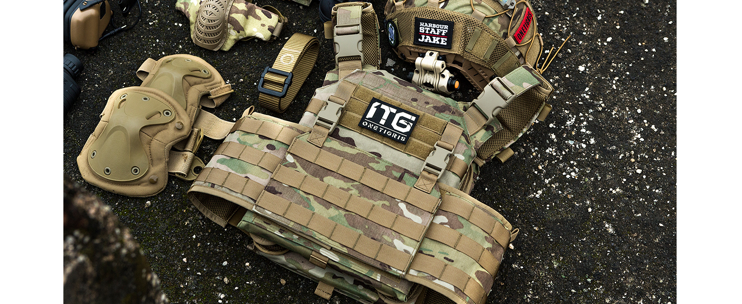 Amazon.com : ONETIGRIS Griffin AFPC Modular Vest (Black) : Sports